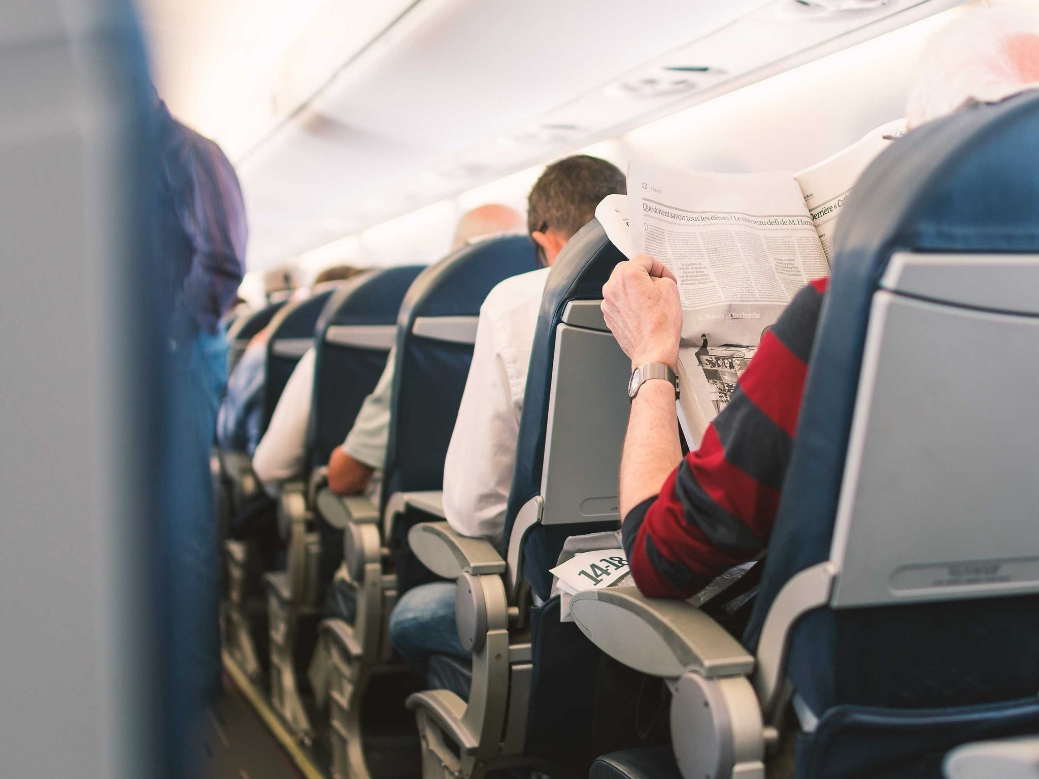 Back pain caused by sitting still for a long time is one of the most frequently reported inconveniences of air travel.