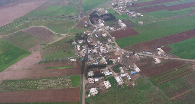 قرية المحمودية التي سيطرت عليها قوات غصن الزيتون بمحيط جنديرس