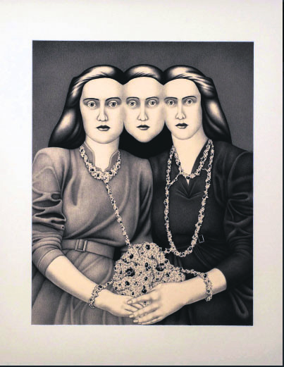 “Three Sisters,” Ink pen on paper