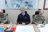 Turkey's job in northern Syria not done yet, Akar tells soldiers