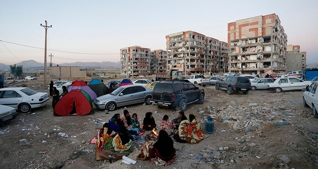 آثار الدمار والناس باتت ليلتها في العراء الفرنسية