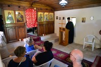 The Greek Orthodox community gathered at Ayazma Monastery, Bozcaada, July 26, 2019.