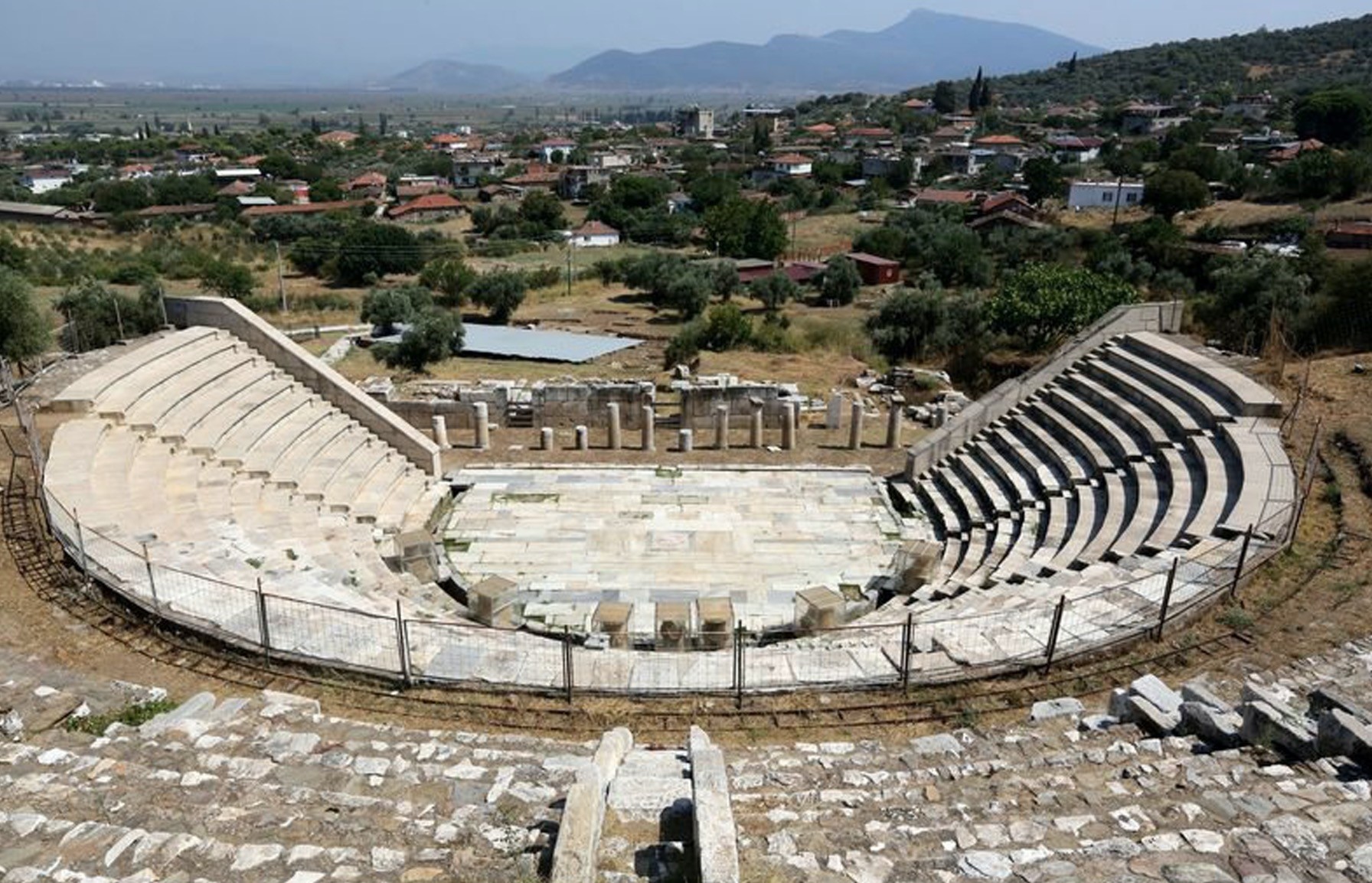 The Hellenistic theater in the Metropolis.