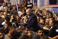 President Recep Tayyip Erdou011fan addresses people in his hometown in the northeastern province of Rize, Aug.10, 2018.