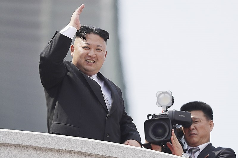 In this April 15, 2017, file photo, North Korean leader Kim Jong Un waves during a military parade in Pyongyang, North Korea. (AP Photo)
