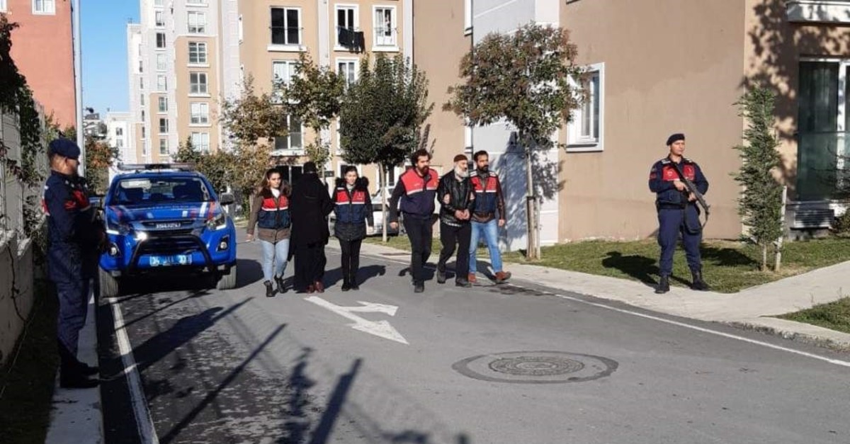 Turkish security forces detained seven more suspects who are believed to be members of the Daesh terror group in an operation conducted in five provinces, Nov. 3, 2019. DHA