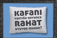 The poster reads, u201cCan you sleep with peace of mind?