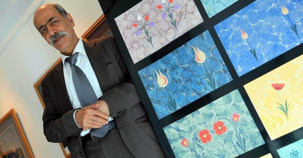 fuat ba ar master turkish art marbling daily sabah fuat ba ar master turkish art marbling daily sabah
