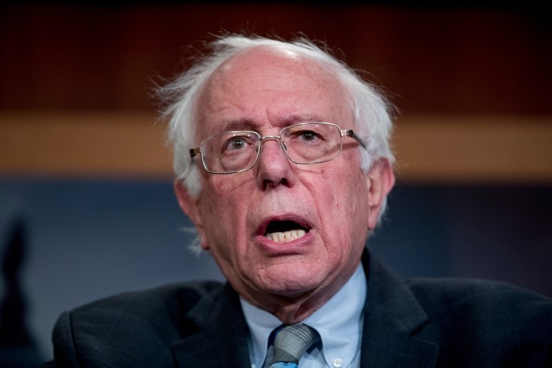 In this Jan. 30, 2019, file photo, Sen. Bernie Sanders, I-Vt., speaks at a news conference on Capitol Hill in Washington. (AP Photo)