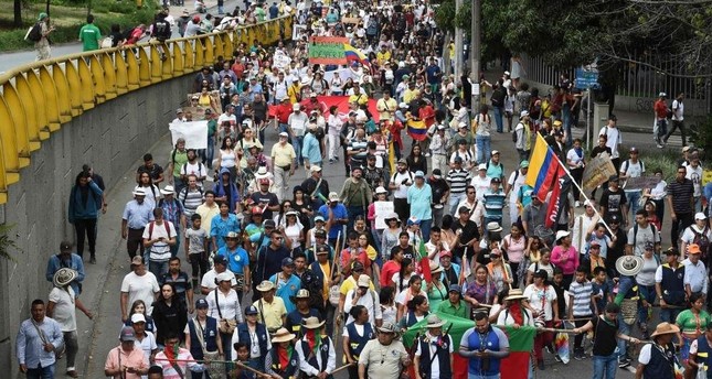 Third general strike puts pressure on Colombia's Duque