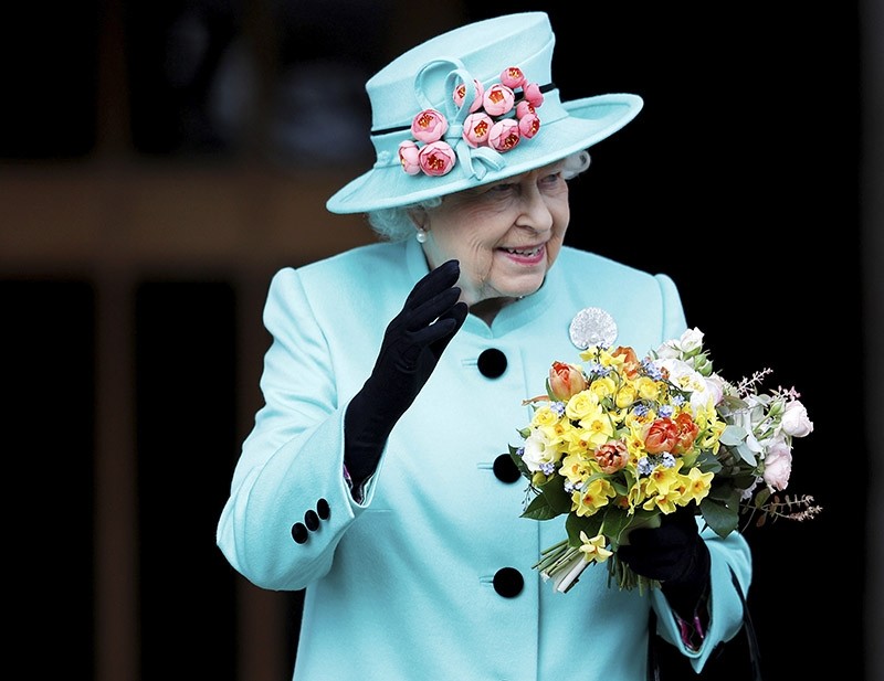 This is a Sunday April 16, 2017 file photo of Britain's Queen Elizabeth as she leaves the Easter Sunday service in Windsor Castle, in Windsor England.  Britain's Queen Elizabeth celebrates her 91st birthday on Friday, April 21, 2017. (AP Photo)