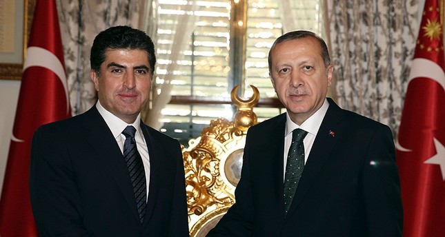 أردوغان يستقبل رئيس حكومة إقليم شمال العراق