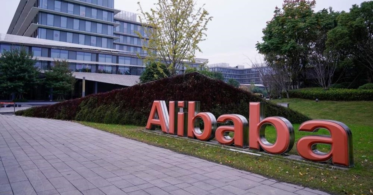The Alibaba Group logo is seen at the company's headquarters in Hangzhou, Zhejiang province, China, Nov. 18, 2019. (Reuters Photo)