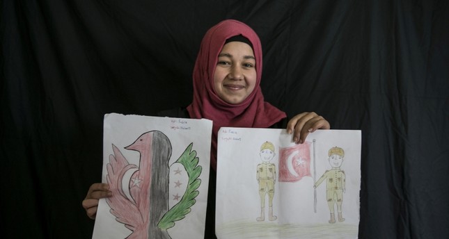 طفلة سورية ترسم مشاعرها اتجاه استقبال تركيا لها من الأرشيف
