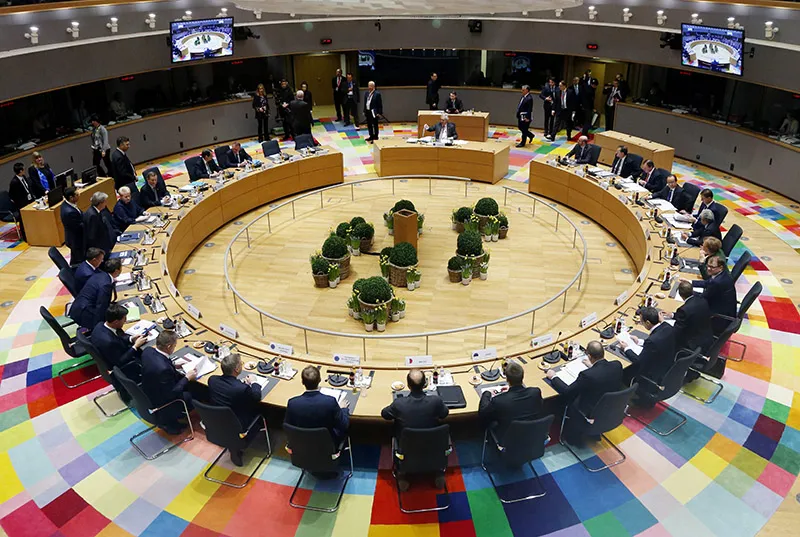 European Unity Conference EU leaders draft unity declaration as Britain walks out | Daily Sabah