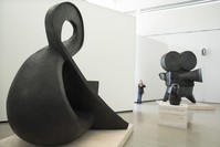 Works by South African artist William Kentridge are on       display in Cape Town, South Africa.