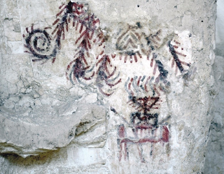 Drawings on the wall of ancient palace shed light on the regional history.