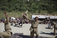 A still from the film ,Heroes-u015eehitler.,