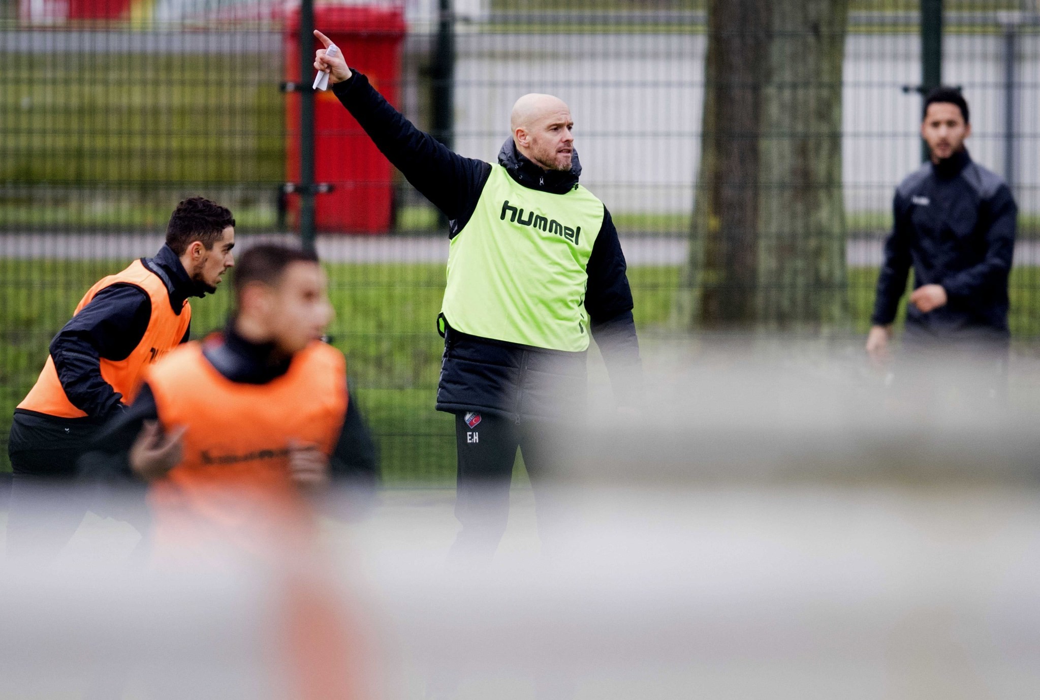 Erik Ten Hag, head coach of FC Utrecht, leads a training session in Utrecht, Netherlands, 22 December 2017. Ten Hag is mentioned as successor of the dismissed Ajax Amsterdam coach Marcel Keijzer.  (EPA Photo)