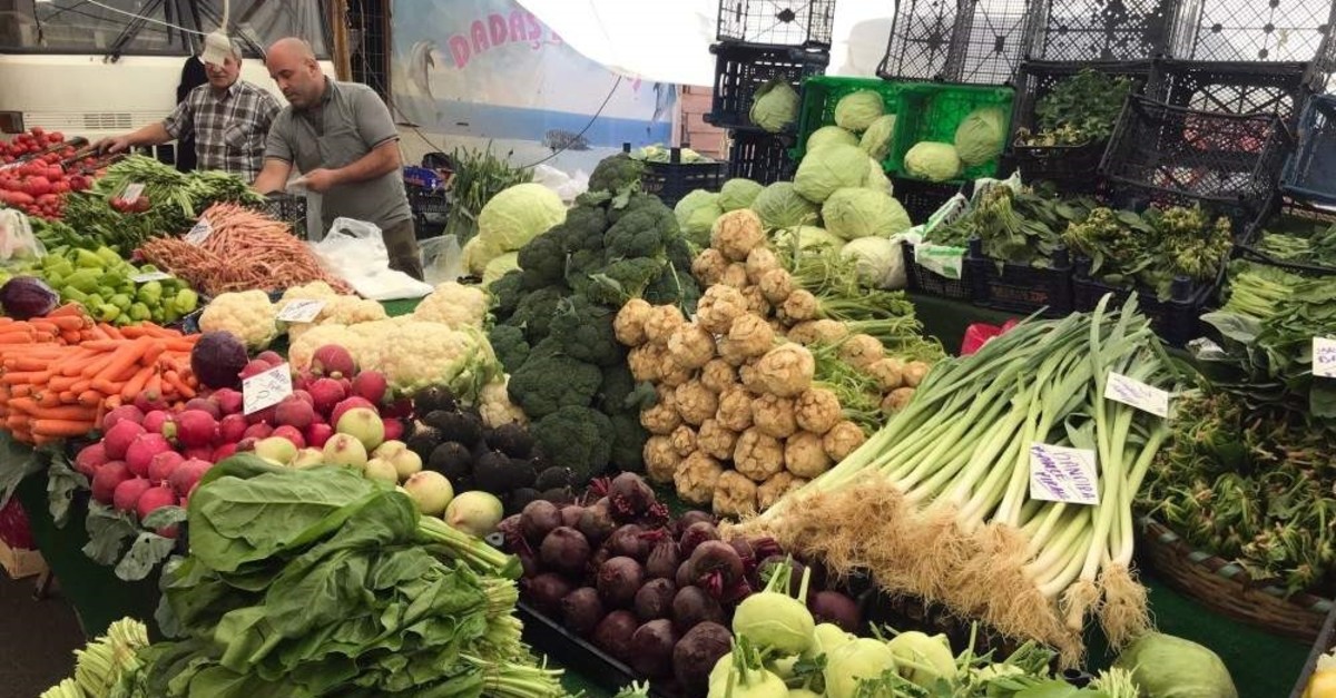 Fresh vegetables on a stall at a weekly market in Istanbul, Turkey. (?HA Photo)