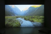 Installation of u201cHuman-lessu201d (2015) by Elmas Deniz HD DVD Video, Pal 16.09, colour and soundu200b,u200b 6u2019 11u201d.