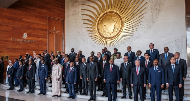 صورة جماعية للقادة والزعماء المشاركين في الدورة العادية الـ 36 لمؤتمر الاتحاد الأفريقي في أديس أبابا، إثيوبيا، 18 فبراير/ شباط 2023 AFP