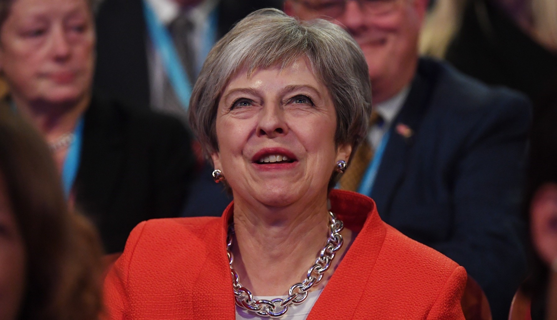 Britainu2019s Prime Minister Theresa May attends the first day of the Conservative Party Conference, Birmingham, Sept. 30.