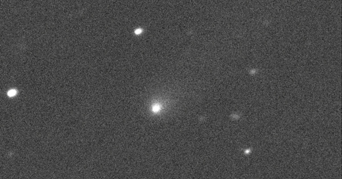 Comet C/2019 Q4 is imaged by the Canada-France-Hawaii Telescope on Hawaii's Big Island September 10, 2019. Picture taken September 10, 2019 (Reuters Photo)