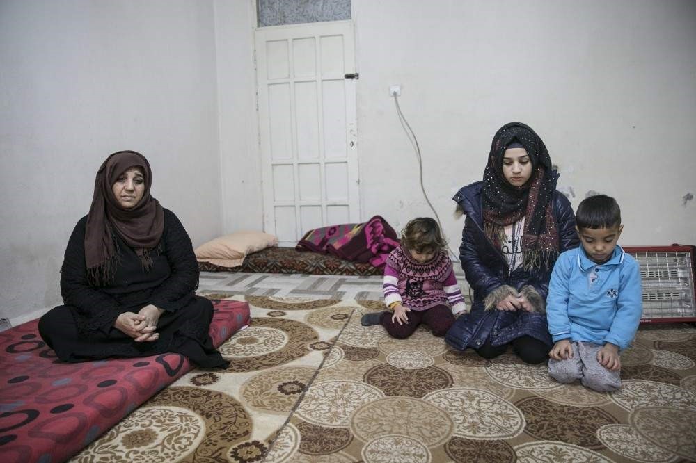 47-years-old Fawziyah al-Halef lives in southeastern Hatay province with her daughter and grandchildren, Jan.27, 2020. (AA PHOTO)