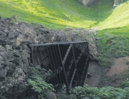 The area where the ancient underground city was discovered in Turkey's Trabzon province  is pictured in this undated photo (Sabah Photo)