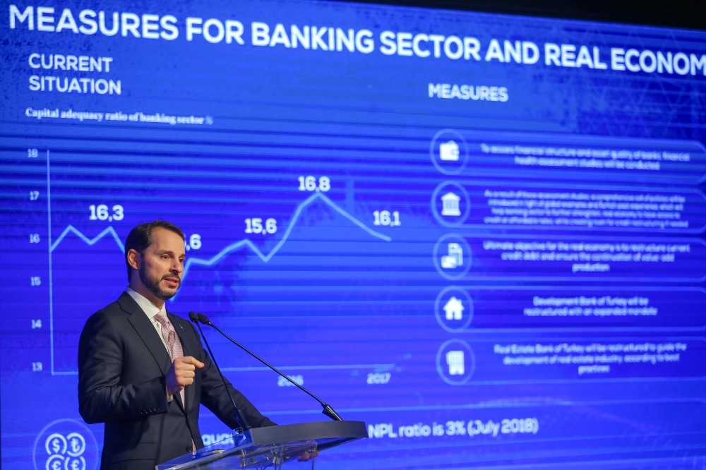 Treasury and Finance Minister Berat Albayrak unveiled the Turkish governmentu2019s new economic program covering goals and guidelines for the 2019-2021 period, Istanbul, Sept. 20.