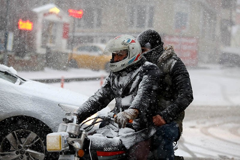 Turkey’s northwest Edirne province blanketed in snow (AA photo)