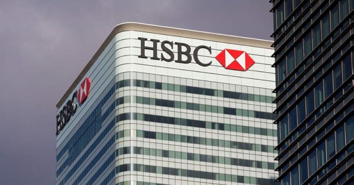 This file photo shows HSBC headquarters in Canary Wharf, London.
