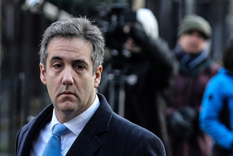 Michael Cohen, U.S. President Donald Trump's former lawyer, arrives for his sentencing at United States Court house in the Manhattan borough of New York City, New York, U.S., December 12, 2018. (REUTERS Photo)