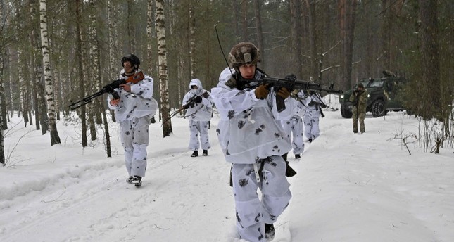 دورية للجيش الأوكراني على الحدود مع بيلاروسيا. 24/01/2024 الفرنسية