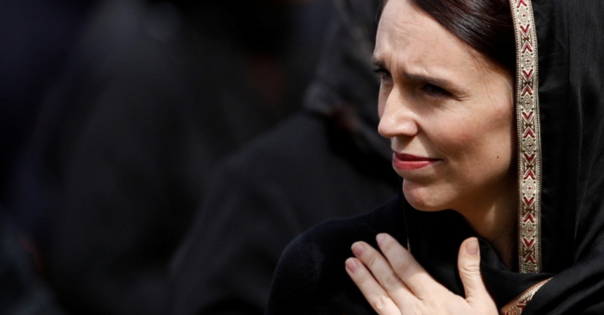 New Zealand's Prime Minister Jacinda Ardern leaves after the Friday prayers at Hagley Park outside Al-Noor mosque in Christchurch, New Zealand March 22, 2019. (Reuters Photo)
