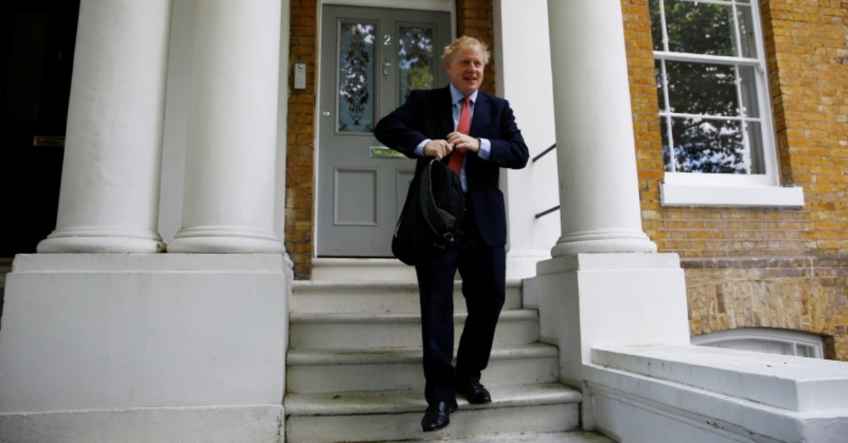Prime minister hopeful Boris Johnson leaves his home in London, Britain June 21, 2019. (Reuters Photo)