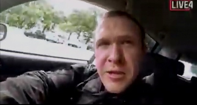 A still image taken from video circulated on social media, apparently taken by the gunman Brenton Tarrant and posted online live as the attack unfolded, shows him driving in Christchurch, New Zealand, March 15, 2019. (Handout via Reuters)