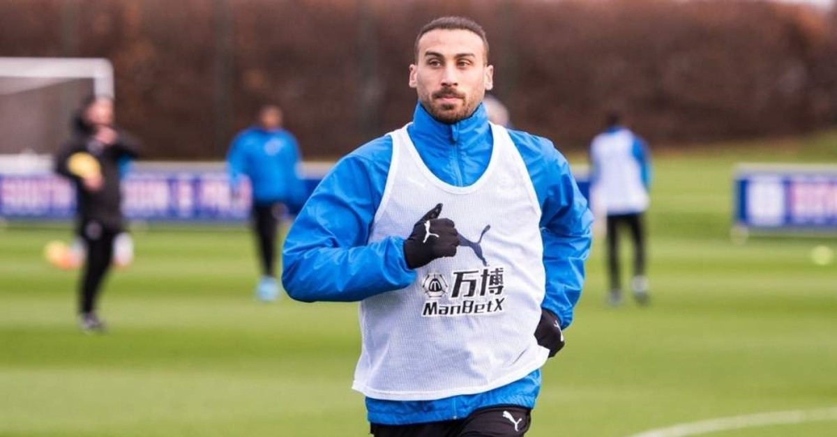 Cenk Tosun trained with Crystal Palace, Jan. 10, 2020. (?HA Photo) 