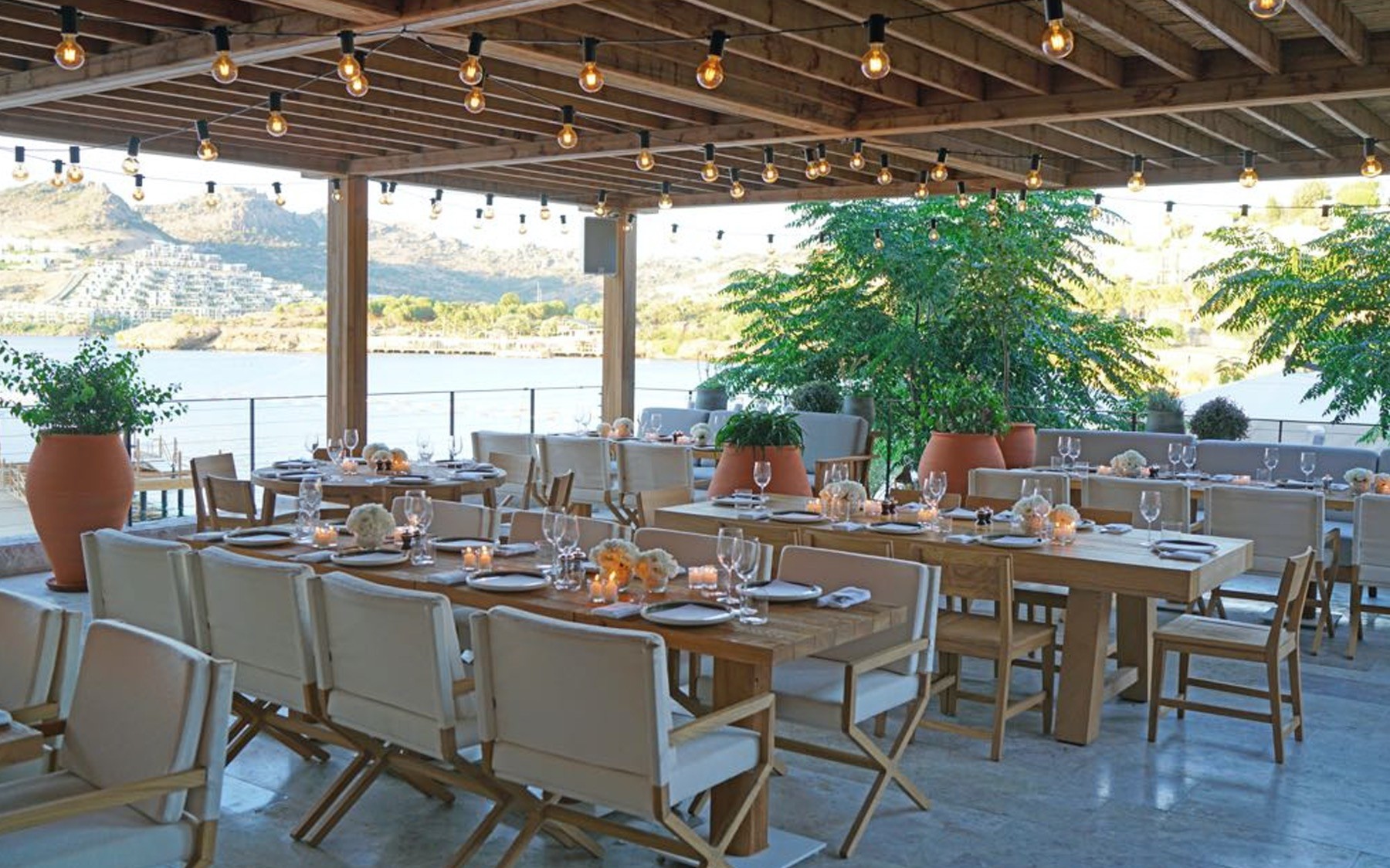 Brava restaurant at the Edition Hotel recently opened in Bodrum.