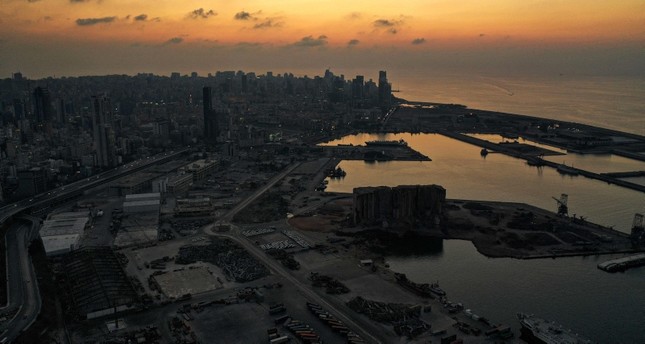 منظر عام لمرفأ بيروت الفرنسية
