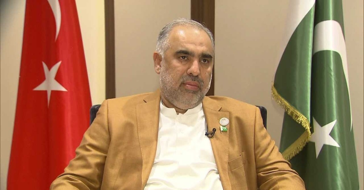 Photo shows Pakistani National Assembly Speaker Asad Qaiser. 