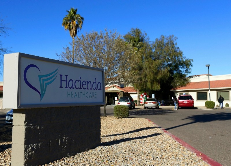 This Friday, Jan. 4, 2019, photo shows Hacienda HealthCare in Phoenix. (AP Photo)
