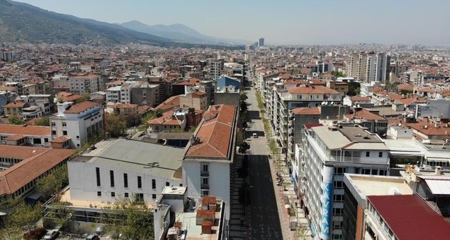 منظر جوي للمباني السكنية في  مدينة مانيسا على بحر إيجه، تركيا، 15-9-2023 صورة: IHA