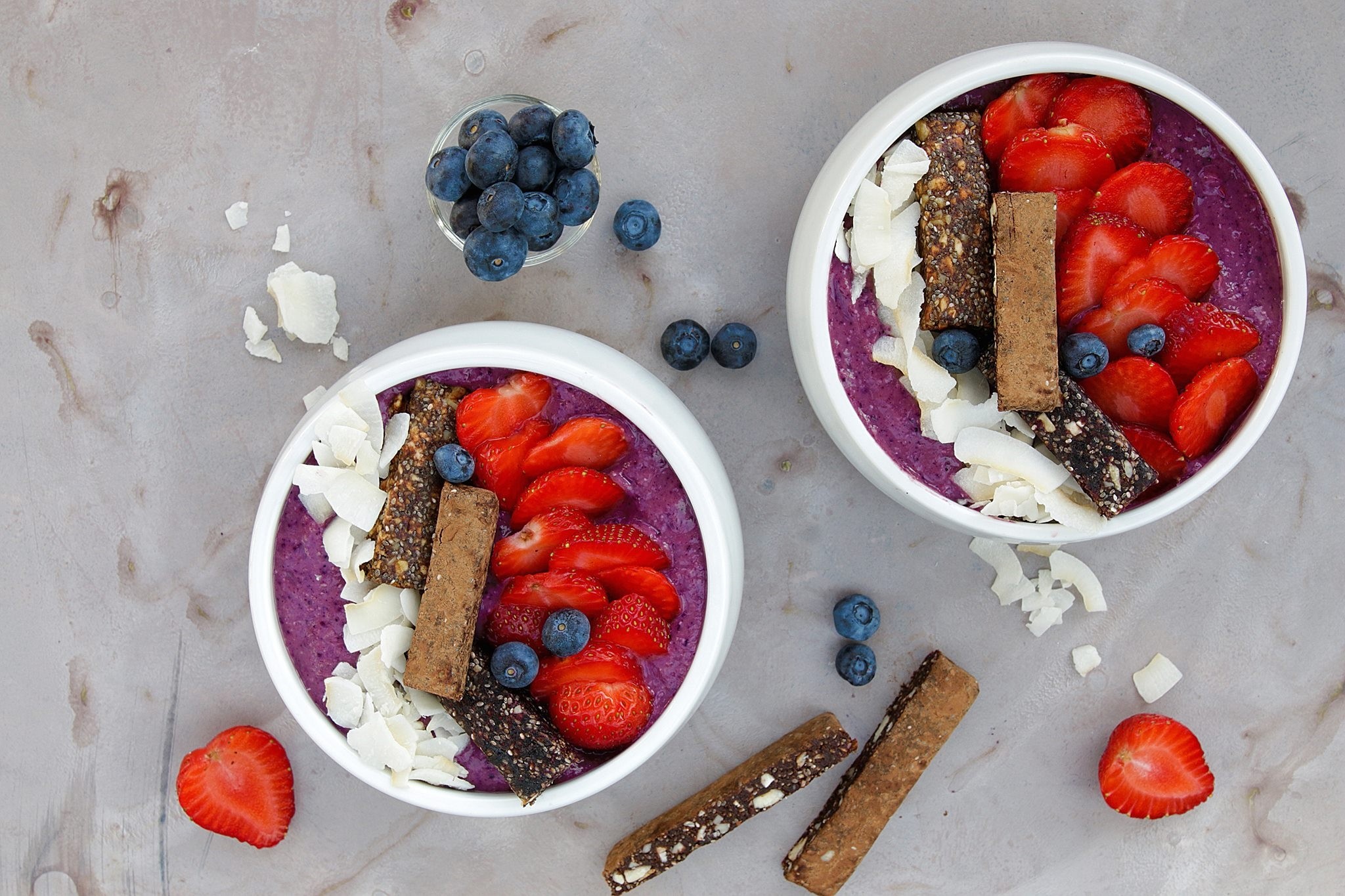 Photo shows acai fuit bowls, the staple of a vegan and gluten-free diet. (FILE Photo)