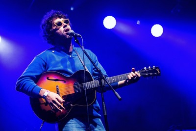 Singer Miles Michaud of the rock band Allah-Las performs on stage during their concert at the 25th Sziget (Island) Festival in northern Budapest, August 13, 2017. (EPA Photo)