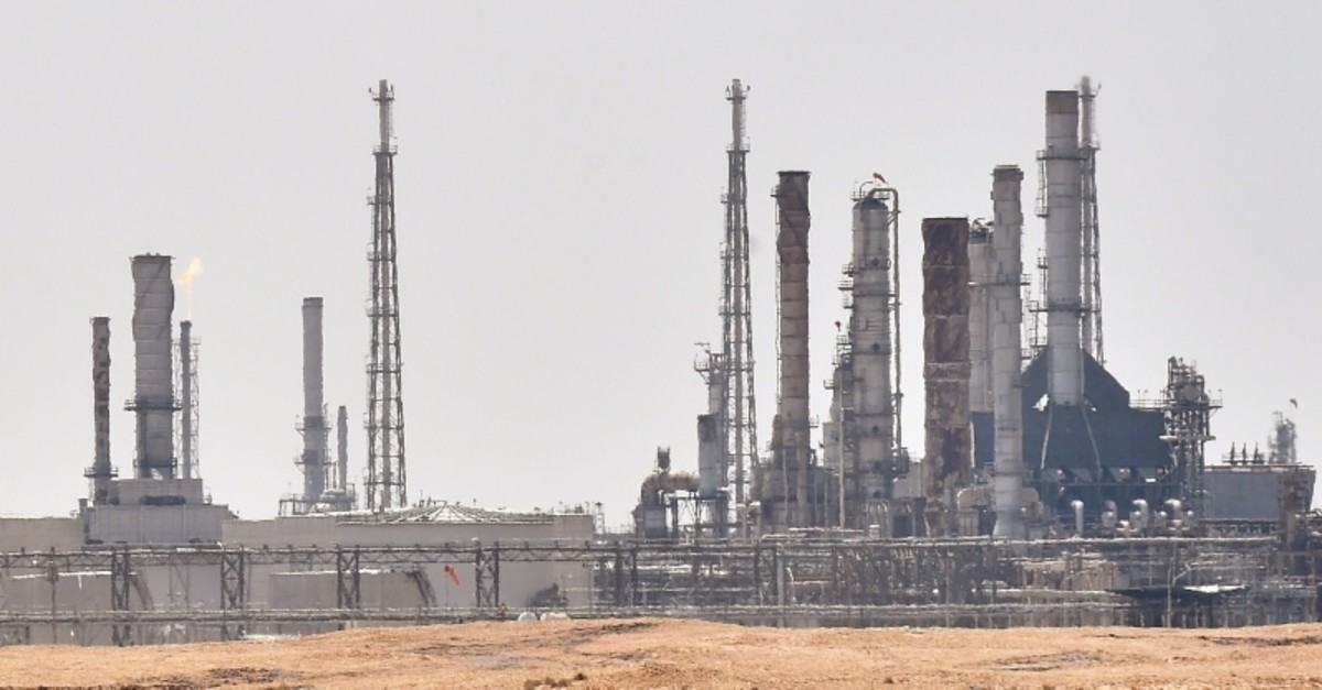 A picture taken on September 15, 2019 shows an Aramco oil facility near al-Khurj area, just south of the Saudi capital Riyadh. (AFP File Photo)