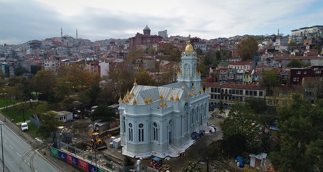منظر عام للكنيسة الحديدية في إسطنبول IHA