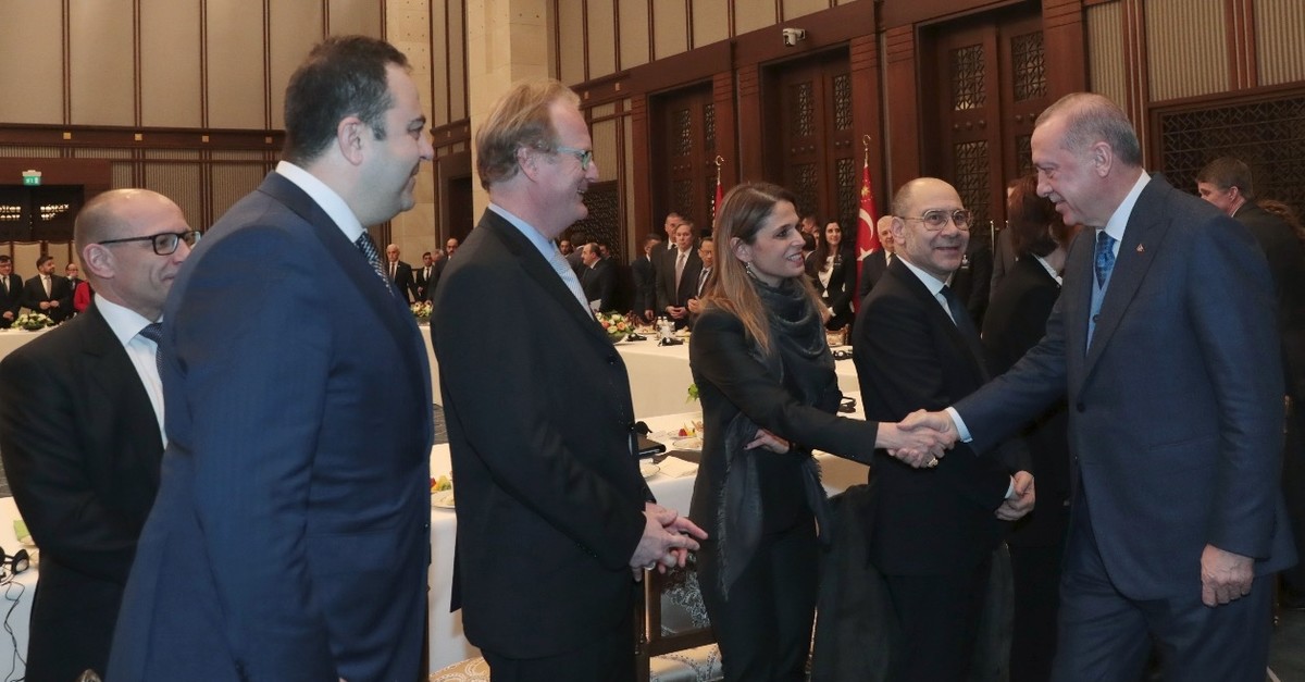 President Recep Tayyip Erdou011fan met with the members of the American-Turkish Council and American Chamber of Commerce Turkey on Feb. 7, 2019 and launched the initial phase of a program to triple the bilateral trade volume with the U.S.