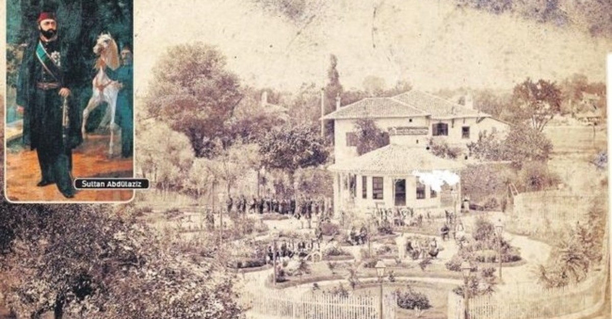 Ottoman Sultan Abdu00fclaziz and Manastu0131r (Bitola) Public Garden